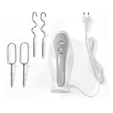 Kézi mixer | 200 W | 5 Sebesség Beállítás | Turbó funkció | 2 Habverő / 2 Tészta Tartó | Fehér / Szürke