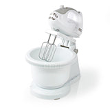 Kézi mixer | 200 W | 5 Sebesség Beállítás | Turbó funkció | Forgó Tál / 2 Habverő / 2 Tészta Tartó | Fehér / Szürke