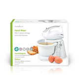 Kézi mixer | 200 W | 5 Sebesség Beállítás | Turbó funkció | Forgó Tál / 2 Habverő / 2 Tészta Tartó | Fehér / Szürke