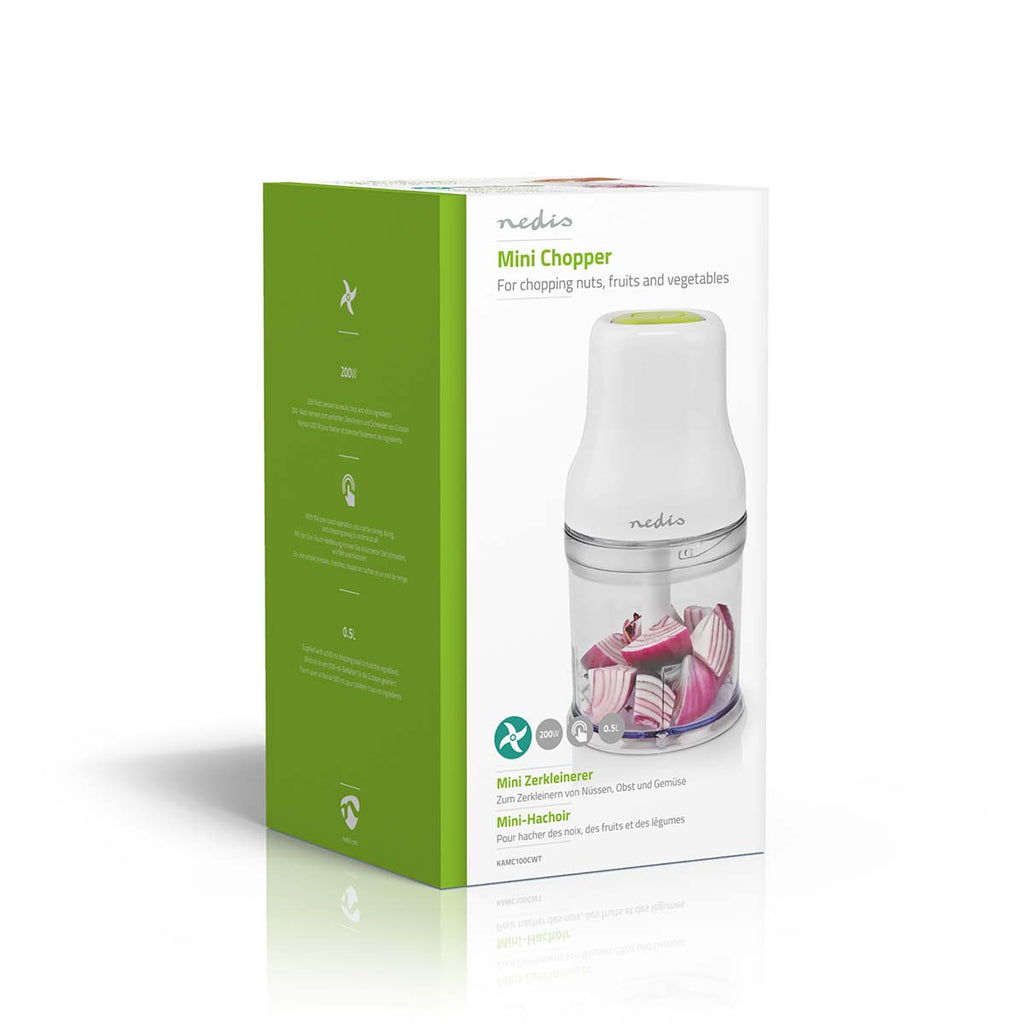 Élelmiszer Aprító | 200 W | 0.5 l | Műanyag | 1 Sebességes | Fehér