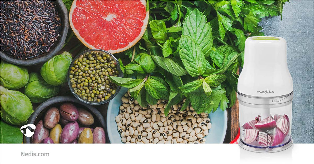 Élelmiszer Aprító | 200 W | 0.5 l | Műanyag | 1 Sebességes | Fehér