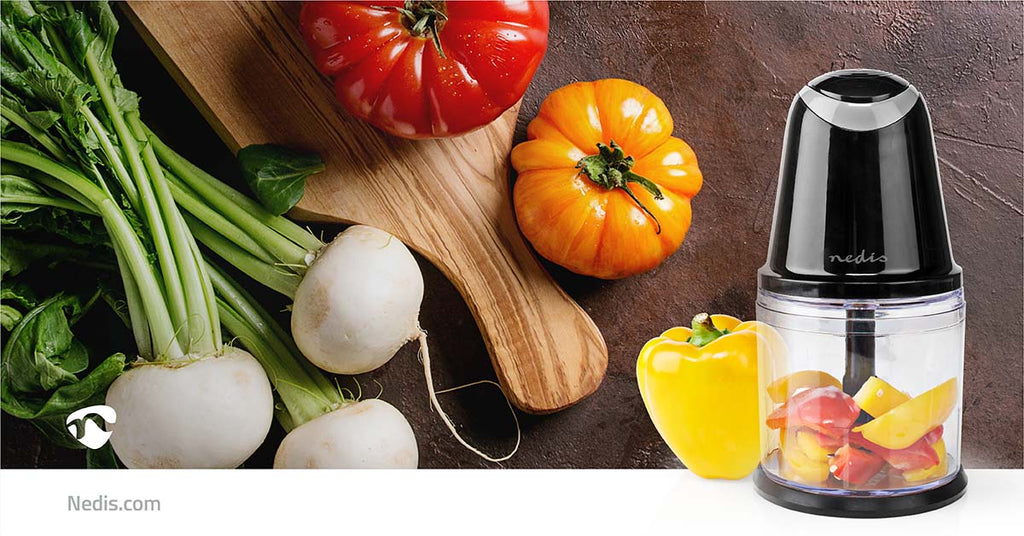 Élelmiszer Aprító | 260 W | 0.5 l | Műanyag | 2 Sebességes | Fekete