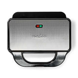 Több grillező | Grill / Sandwich / Waffle | 900 W | 28 x 15 cm | Automatikus hőmérséklet-szabályozással | Műanyag / Rozsdamentes Acél