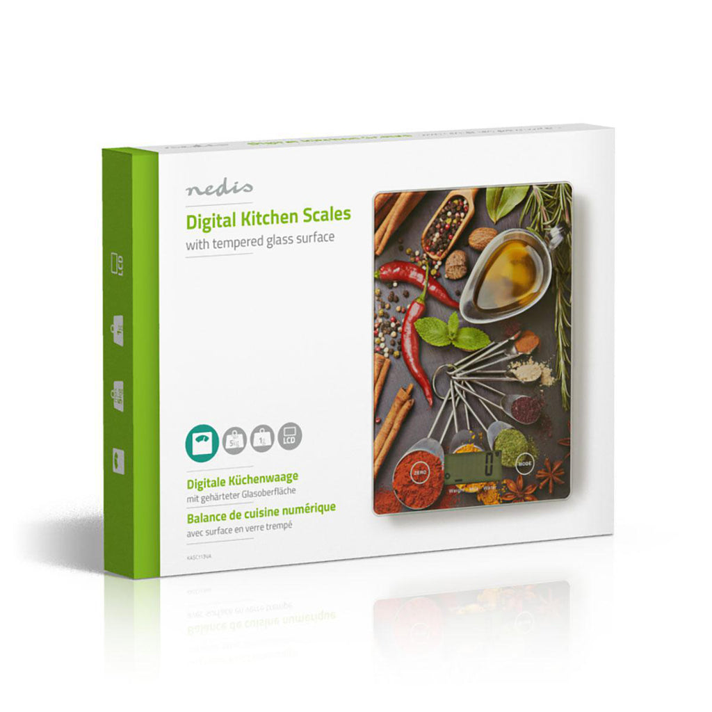 Digitális konyhai mérleg | Digitális | Üveg / Műanyag | Design Nyomat