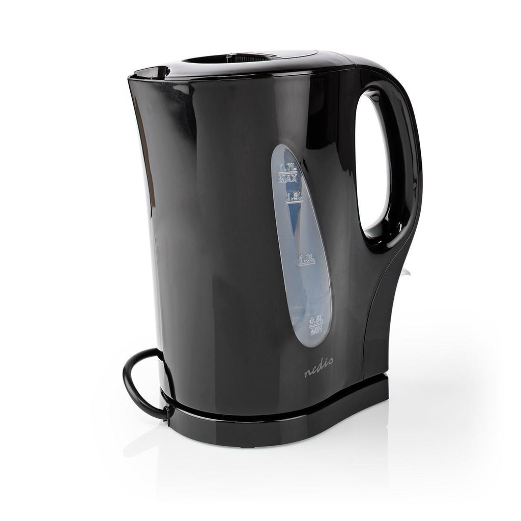 Elektromos vízforraló | 1.7 l | Műanyag | Fekete | Üresen forralás elleni védelem