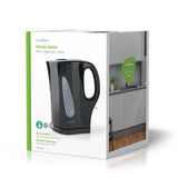 Elektromos vízforraló | 1.7 l | Műanyag | Fekete | Üresen forralás elleni védelem