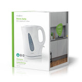 Elektromos vízforraló | 1.7 l | Műanyag | Fehér | Üresen forralás elleni védelem