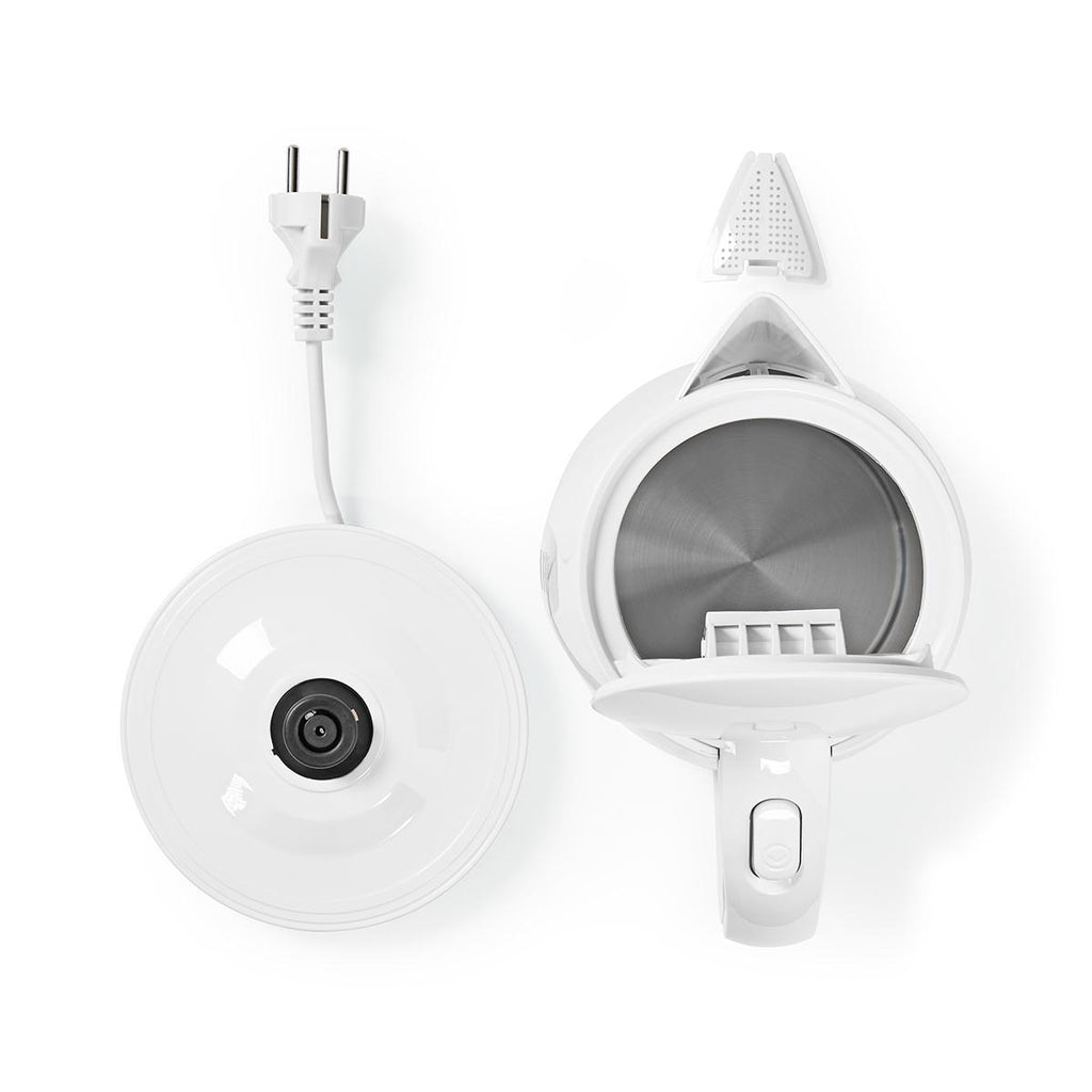 Elektromos vízforraló | 1.7 l | Műanyag | Fehér | 360 fokban elfogatható | Rejtett fűtőszál | Strix® vezérlő | Üresen forralás elleni védelem