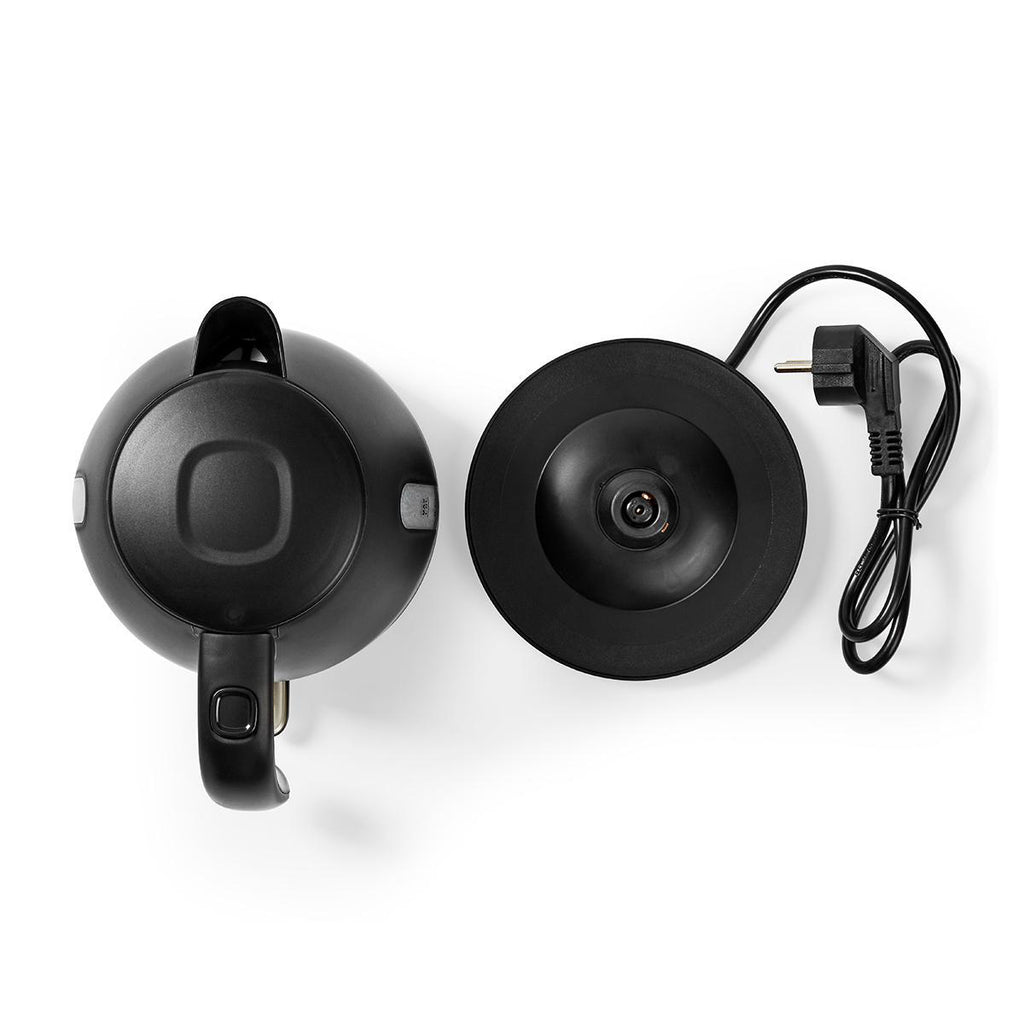 Elektromos vízforraló | 1.0 l | Műanyag | Fekete | 360 fokban elfogatható | Rejtett fűtőszál | Strix® vezérlő | Üresen forralás elleni védelem