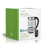 Elektromos vízforraló | 1.7 l | Üveg | Átlátszó | 60,70,80,90,100 °C | Hőmérséklet jelző | 360 fokban elfogatható | Rejtett fűtőszál | Strix® vezérlő | Üresen forralás elleni védelem