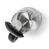 Elektromos vízforraló | 1,7 l | Üveg | Fekete | 360 fokban elfogatható | Rejtett fűtőszál | Strix® vezérlő | Üresen forralás elleni védelem