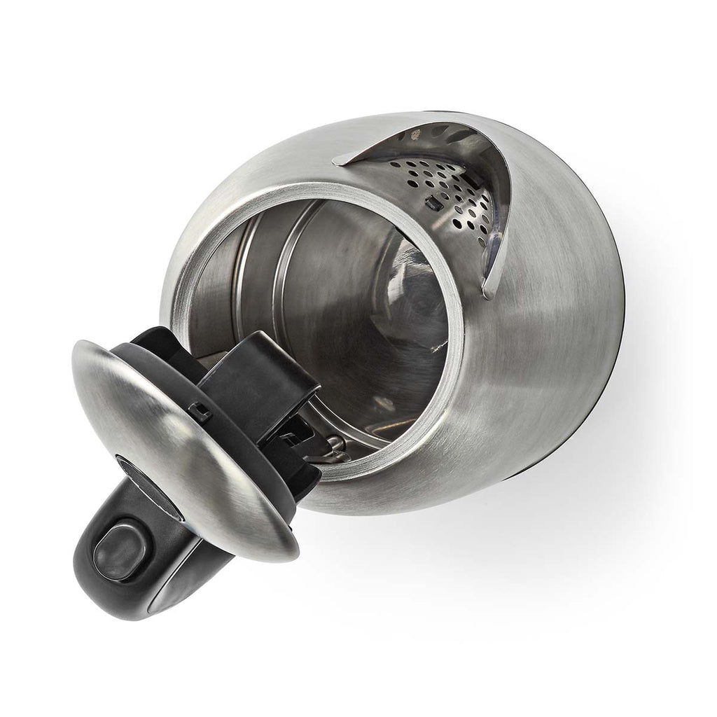 Elektromos vízforraló | 1.7 l | Rozsdamentes Acél | Ezüst / Fekete | 360 fokban elfogatható | Rejtett fűtőszál | Strix® vezérlő | Üresen forralás elleni védelem