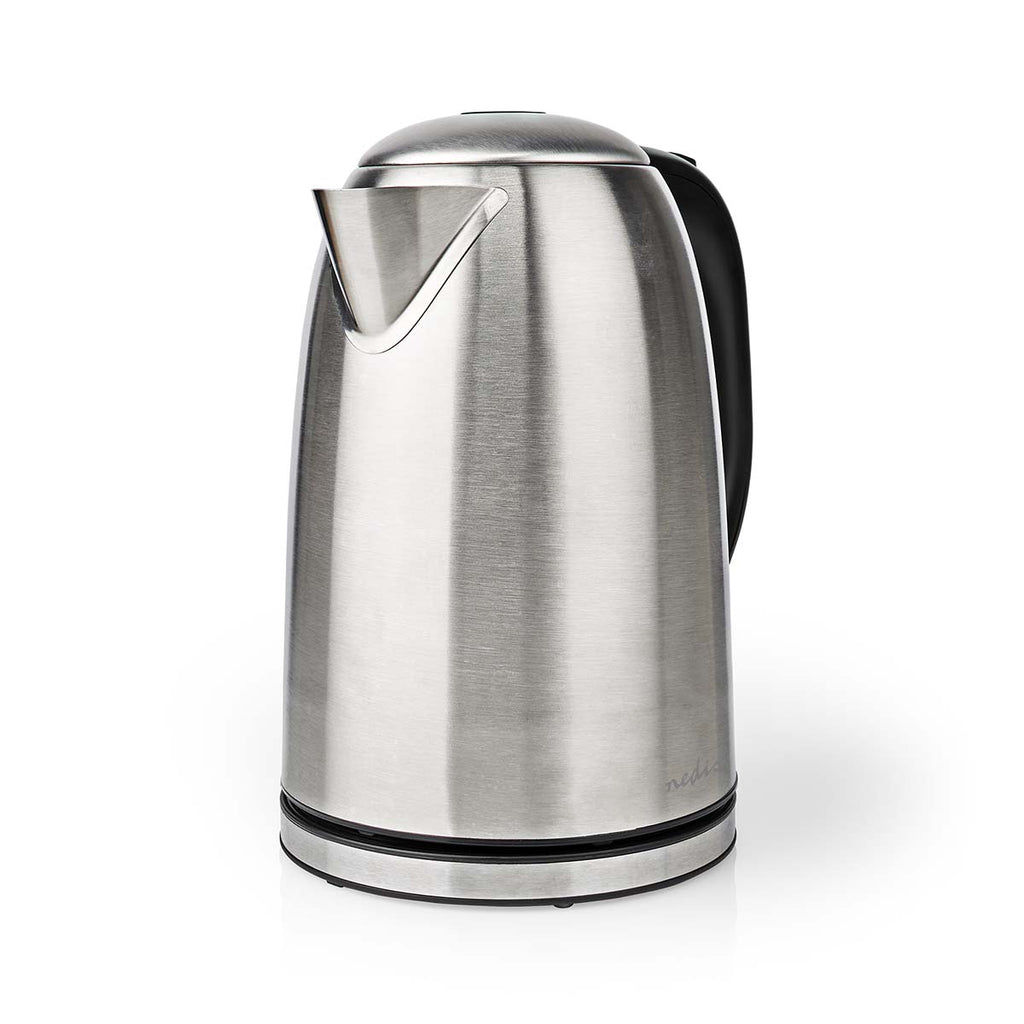 Elektromos vízforraló | 1.7 l | Rozsdamentes Acél | Ezüst / Fekete | 360 fokban elfogatható | Rejtett fűtőszál | Strix® vezérlő | Üresen forralás elleni védelem