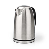 Elektromos vízforraló | 1.7 l | Rozsdamentes Acél | Ezüst / Fekete | 360 fokban elfogatható | Rejtett fűtőszál | Strix® vezérlő | Üresen forralás elleni védelem