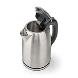 Elektromos vízforraló | 1.7 l | Rozsdamentes Acél | Ezüst / Fekete | 360 fokban elfogatható | Rejtett fűtőszál | Strix® vezérlő | Üresen forralás elleni védelem