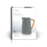 Elektromos vízforraló | 1.7 l | Puha Borítás | Szürke | 360 fokban elfogatható | Rejtett fűtőszál | Strix® vezérlő | Üresen forralás elleni védelem