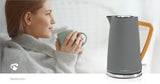 Elektromos vízforraló | 1.7 l | Puha Borítás | Szürke | 360 fokban elfogatható | Rejtett fűtőszál | Strix® vezérlő | Üresen forralás elleni védelem