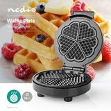 Gofrisütő lap | 19 cm | 1000 W | Fekete