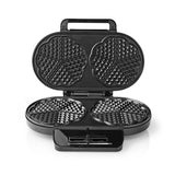 Gofrisütő | 2 x 5 Heart shaped waffles | 12 cm | 1200 W | Fém / Műanyag