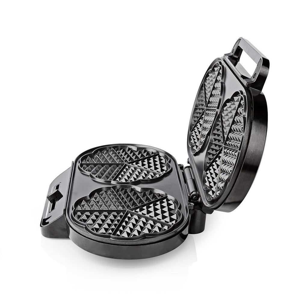 Gofrisütő | 2 x 5 Heart shaped waffles | 12 cm | 1200 W | Fém / Műanyag