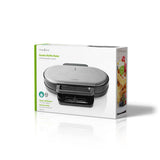 Gofrisütő | 2 x 5 Heart shaped waffles | 12 cm | 1200 W | Fém / Műanyag