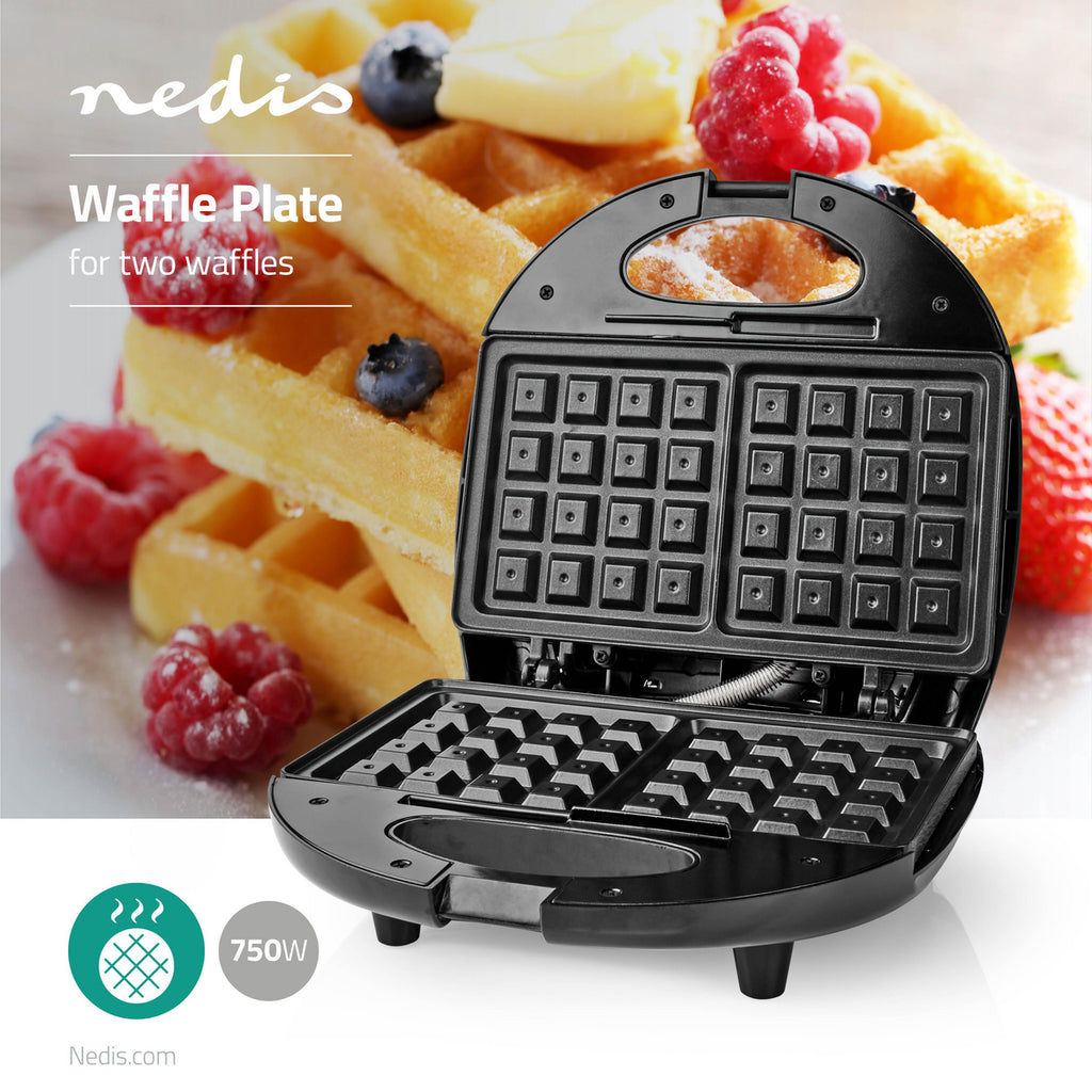 Gofrisütő Lap | 750 W | Fekete