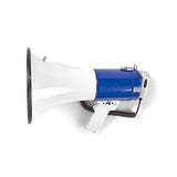 Megafon | 25 W | 1500 méteres Hatótávolság | Lecsatlakoztatható Mikrofon | Fehér / Kék