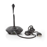 Vezetékes Mikrofon | USB | Fekete/Szürke