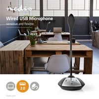 Vezetékes Mikrofon | USB | Fekete/Szürke