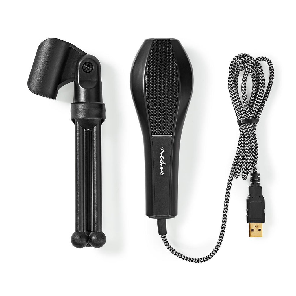 Vezetékes Mikrofon | Dupla Kondenzátor | Háromlábú Állvánnyal | USB