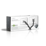 Asztali Monitor Tartó | Gázrugó | 2 Képernyő(k) | 15 - 32 " | 75x75 / 100x100 | Dönthető Forgatható-8