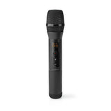 Vezeték nélküli mikrofon szett | 1 Mikrofon | Kardioid | 70 Hz - 13 kHz | 1000 Ohm | -95 dB | Hangerő szabályozás | Fekete