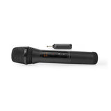 Vezeték nélküli mikrofon szett | 1 Mikrofon | Kardioid | 70 Hz - 13 kHz | 1000 Ohm | -95 dB | Hangerő szabályozás | Fekete