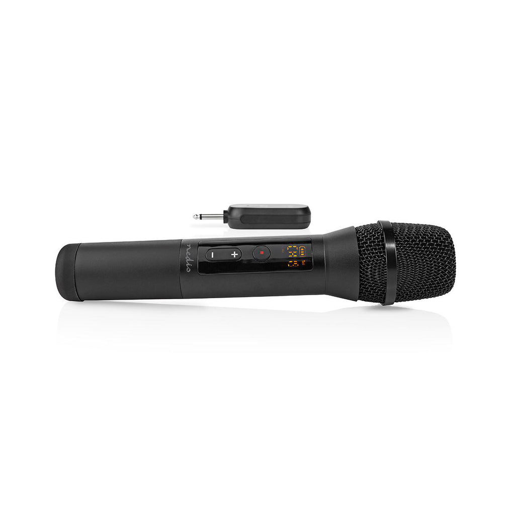 Vezeték nélküli mikrofon szett | 1 Mikrofon | Kardioid | 70 Hz - 13 kHz | 1000 Ohm | -95 dB | Hangerő szabályozás | Fekete