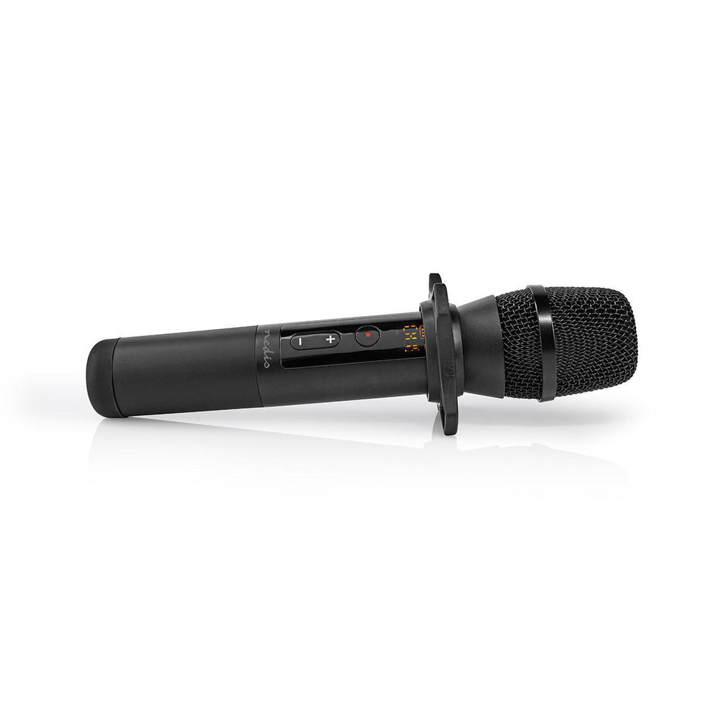 Vezeték nélküli mikrofon szett | 1 Mikrofon | Kardioid | 70 Hz - 13 kHz | 1000 Ohm | -95 dB | Hangerő szabályozás | Fekete