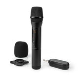 Vezeték nélküli mikrofon szett | 1 Mikrofon | Kardioid | 70 Hz - 13 kHz | 1000 Ohm | -95 dB | Hangerő szabályozás | Fekete