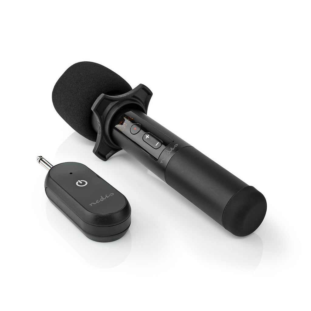 Vezeték nélküli mikrofon szett | 1 Mikrofon | Kardioid | 70 Hz - 13 kHz | 1000 Ohm | -95 dB | Hangerő szabályozás | Fekete