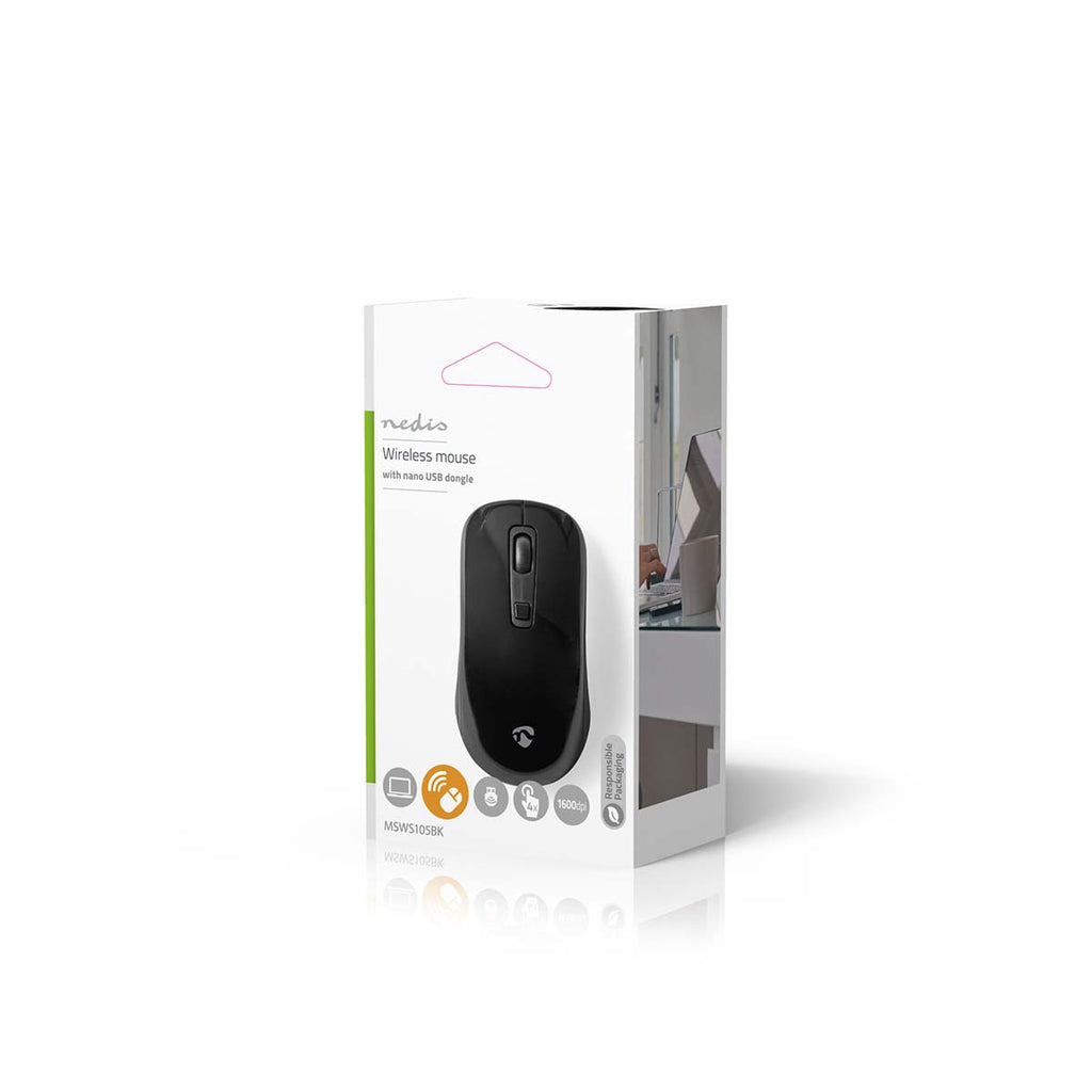 Egér | Vezeték Nélküli | 800 / 1200 / 1600 dpi | Állítható DPI | Gombok száma: 4 | Mindkét Kezes-11