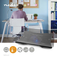 Notebook állvány | 1 | USB-áramellátású | Szögek száma: 2 | 17 " | 1500 rpm | LED