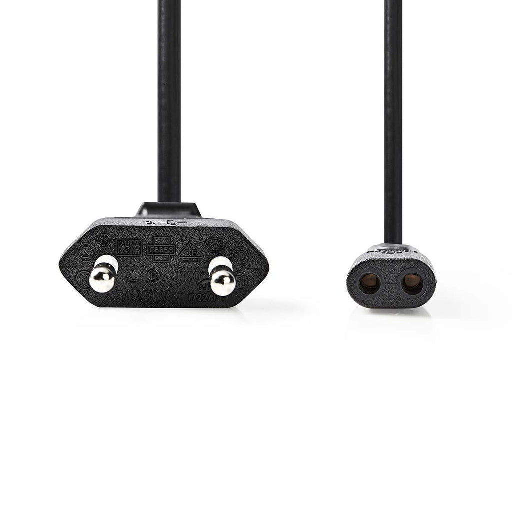 Tápkábel | Európai Dugasz - IEC-320-C1 | 2,0 m | Fekete