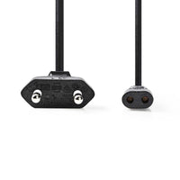 Tápkábel | Európai Dugasz - IEC-320-C1 | 2,0 m | Fekete