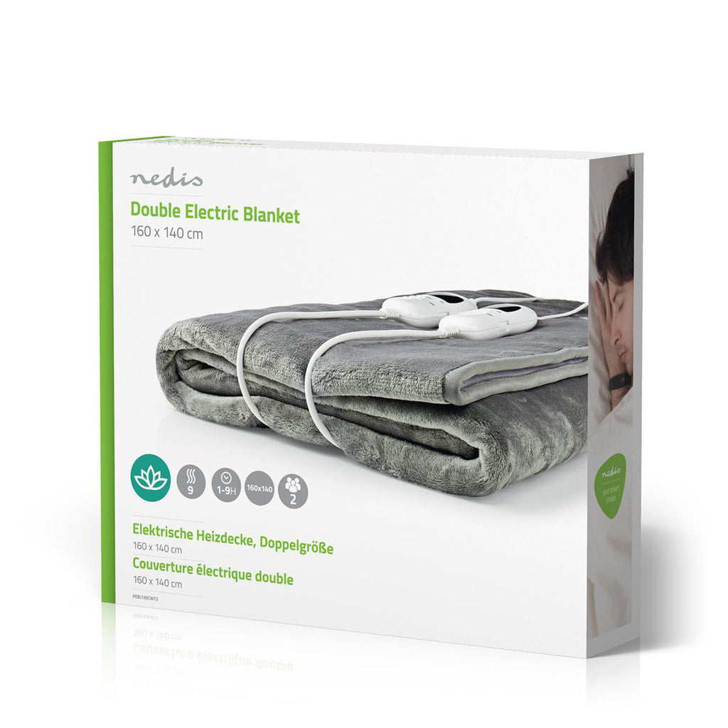 Elektromos Takaró | 160×140 cm | 9 Hőfokozat | Jelzőfény | Túlhevülés Elleni Védelem