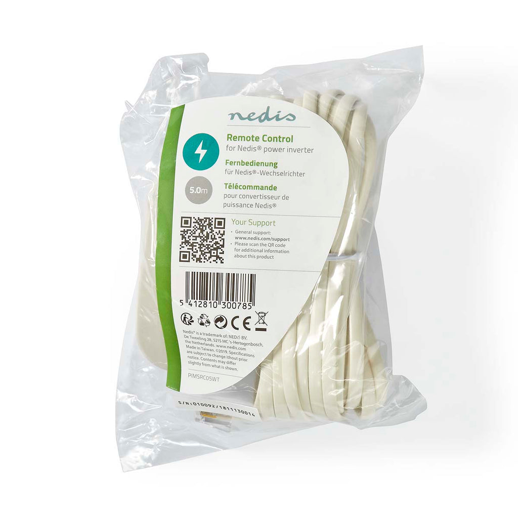 Inverter Távirányító | 5.00 m | RJ10 | Fehér