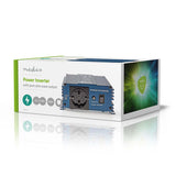 Inverter tiszta szinuszos | Bemeneti feszültség: 12 V DC | Eszköz táp kimeneti csatlaakozó(k): 1 | 230 V AC 50 Hz | 300 W | Kimenő csúcs teljesítmény: 500 W | Aljzat típusa: F (CEE 7/3) | Csavaros Kapocs | Tiszta Szinusz Hullám | Biztosíték | Kék