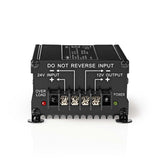 Teljesítmény Converter | Autós 12V Táp | 24 VDC | Kimeneti feszültség: 12 VDC | 120 W | Csavar Csatlakozó | Biztosítékkal ellátva | Fekete