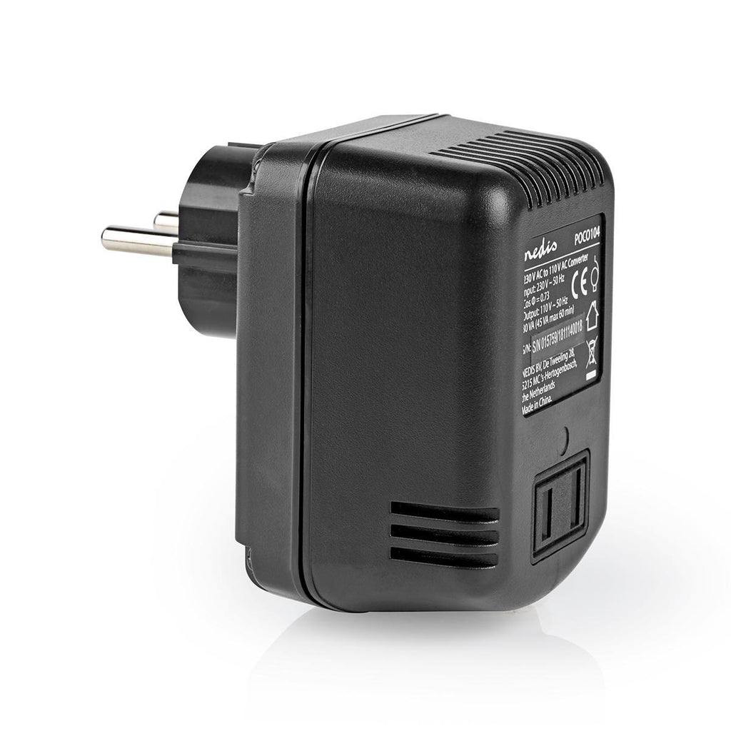 Áramátalakító | 230 V AC - 110V AC | 45 W | Földeletlen USA Kimenet