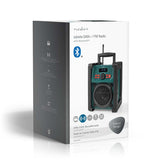 DAB+ Rádió | Munkahelyi Rádió | DAB+ / FM | 2.2 " | Fekete Fehér Képernyő | Elemes Áramellátás / Hálózati Áramellátás | Digitális | 15 W | Bluetooth | Ébresztő óra | IP65 | Hordozó fogantyú | Fekete / Zöld
