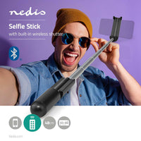 Bluetooth szelfi stick | Vezeték Nélküli | Bluetooth® version_ 4.2 | Maximális képernyő méret: 3.54 " | Hosszúság összehajtva: 15 cm | Hajtogatás nélküli hossz_ 480 mm | Maximális súly kapacitás: 400 g | Elemes Áramellátás | Súly: 81 g