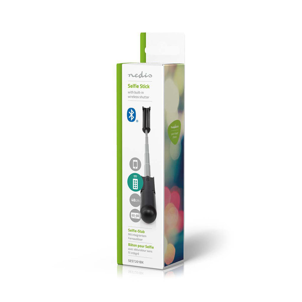 Bluetooth szelfi stick | Vezeték Nélküli | Bluetooth® version_ 4.2 | Maximális képernyő méret: 3.54 " | Hosszúság összehajtva: 15 cm | Hajtogatás nélküli hossz_ 480 mm | Maximális súly kapacitás: 400 g | Elemes Áramellátás | Súly: 81 g