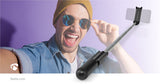 Bluetooth szelfi stick | Vezeték Nélküli | Bluetooth® version_ 4.2 | Maximális képernyő méret: 3.54 " | Hosszúság összehajtva: 15 cm | Hajtogatás nélküli hossz_ 480 mm | Maximális súly kapacitás: 400 g | Elemes Áramellátás | Súly: 81 g